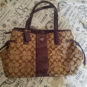 Coach purse purple